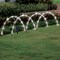 Collections Etc Set of 4 Solar LED Arches Pathway Lights with 8 Modes